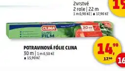 Penny Market POTRAVINOVÁ FÓLIE CLINA, 30 m nabídka