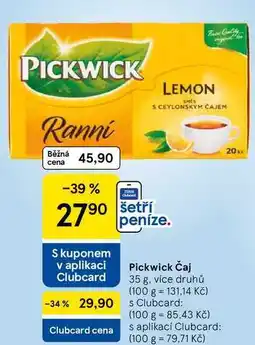 Tesco Pickwick Čaj, 35 g, více druhů nabídka