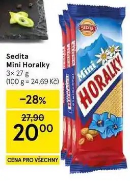 Tesco Sedita Mini Horalky, 3x 27 g nabídka