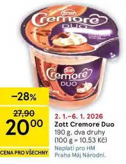 Tesco Zott Cremore Duo, 190 g nabídka