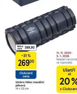 Tesco Umbro Válec masážní pěnový, 14 x 33 cm nabídka