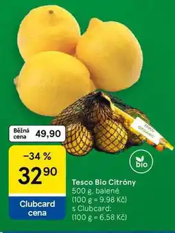 Tesco Tesco Bio Citróny, 500 g. balené nabídka