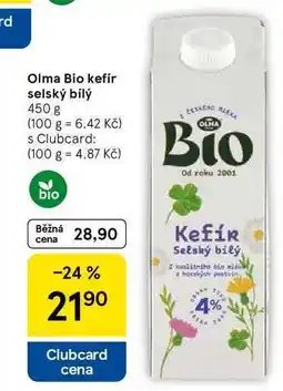 Tesco Olma Bio kefír selský bílý, 450 g nabídka