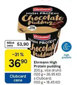 Tesco Ehrmann High Protein pudding, 200 g nabídka