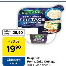 Tesco Krajánek Pomazánka Cottage, 100 g, více druhů nabídka