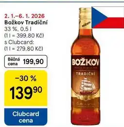 Tesco Božkov Tradiční 33 %, 0,5 l nabídka
