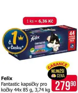 Teta Felix Fantastic kapsičky pro kočky 44x 85 g, 3,74 kg nabídka