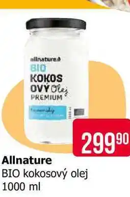 Teta Allnature BIO kokosový olej 1000 ml nabídka