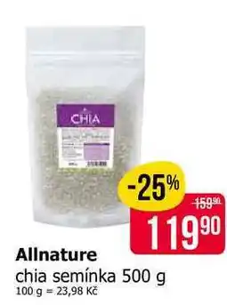 Teta Allnature chia semínka 500 g nabídka