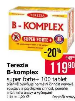 Teta Terezia B-komplex super forte+ 100 tablet nabídka
