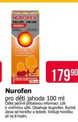 Teta Nurofen pro děti jahoda 100 ml nabídka