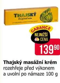 Teta Thajský masážní krém rozehřeje před výkonem a uvolní po námaze 100 g nabídka