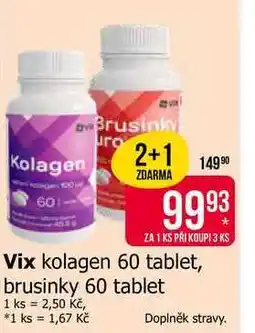 Teta Vix kolagen 60 tablet, brusinky 60 tablet nabídka