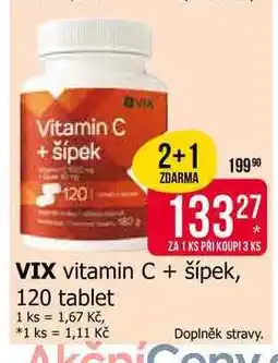 Teta VIX vitamin C + šípek, 120 tablet nabídka