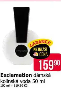 Teta Exclamation dámská kolínská voda 50 ml nabídka