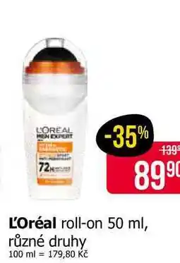 Teta L'Oréal roll-on 50 ml, různé druhy nabídka