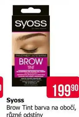 Teta Syoss Brow Tint barva na obočí, různé odstíny nabídka