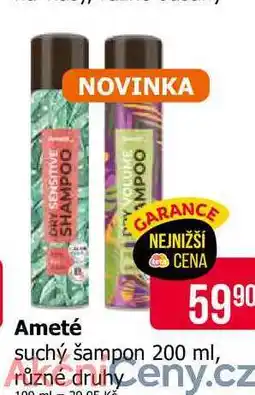 Teta Ameté suchý šampon 200 ml, různé druhy nabídka
