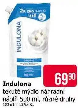 Teta Indulona tekuté mýdlo náhradní náplň 500 ml, různé druhy nabídka