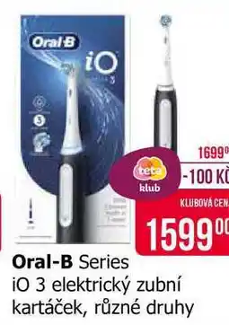 Teta Oral-B Series iO 3 elektrický zubní kartáček, různé druhy nabídka