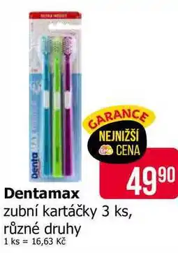 Teta Dentamax zubní kartáčky 3 ks, různé druhy nabídka