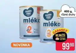 Teta Happy Mimi mléko 400 g, různé druhy nabídka