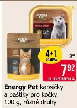 Teta Energy Pet kapsičky a paštiky pro kočky 100 g, různé druhy nabídka