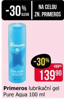 Teta Primeros lubrikační gel Pure Aqua 100 ml nabídka