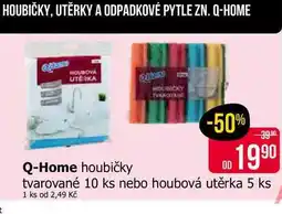 Teta Q-Home houbičky tvarované 10 ks nebo houbová utěrka 5 ks nabídka
