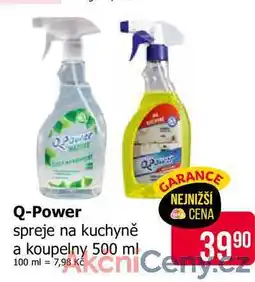 Teta Q-Power spreje na kuchyně a koupelny 500 ml nabídka