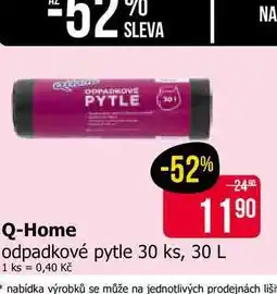 Teta Q-Home odpadkové pytle 30 ks, 30 L nabídka