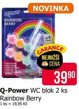 Teta Q-Power WC blok 2 ks Rainbow Berry nabídka