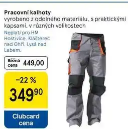 Tesco Pracovní kalhoty, vyrobeno z odolného materiálu, s praktickými kapsami, v různých velikostech nabídka