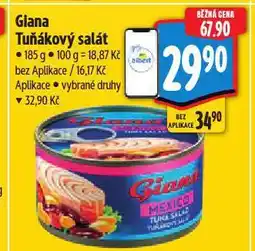 Albert Giana tuňákový salát nabídka