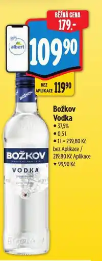 Albert Božkov vodka nabídka