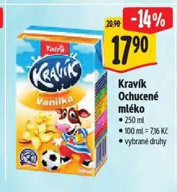 Albert Kravík ochucené mléko nabídka