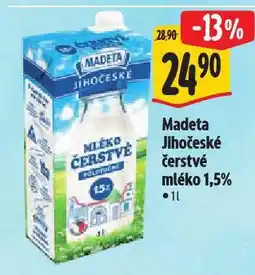 Albert Madeta jihočeské čerstvé mléko nabídka