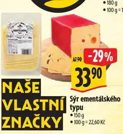 Albert Sýr ementálského typu nabídka