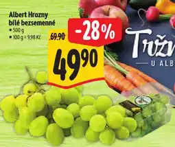 Albert Hrozny bílé bezsemenné nabídka