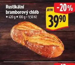 Albert Rustikální bramborový chléb nabídka