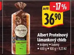 Albert Proteinový lámankový chléb nabídka