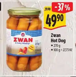 Albert Zwan hot dog nabídka