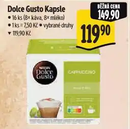 Albert Kávové kapsle dolce gusto nabídka