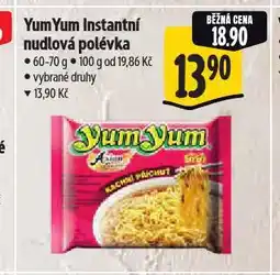 Albert Yum yum instantní polévka nabídka