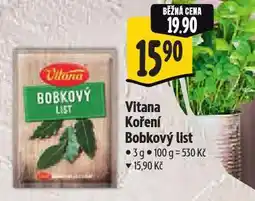 Albert Vitana koření bobkový list nabídka