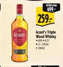Albert Grant's triple wood whisky nabídka