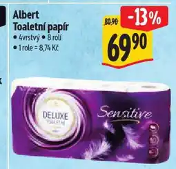 Albert Toaletní papír nabídka