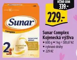 Albert Sunar kojenecká výživa nabídka