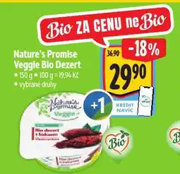 Albert Veggie bio dezert nabídka