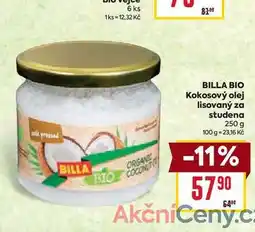 Billa BILLA BIO Kokosový olej lisovaný za studena 250 g nabídka